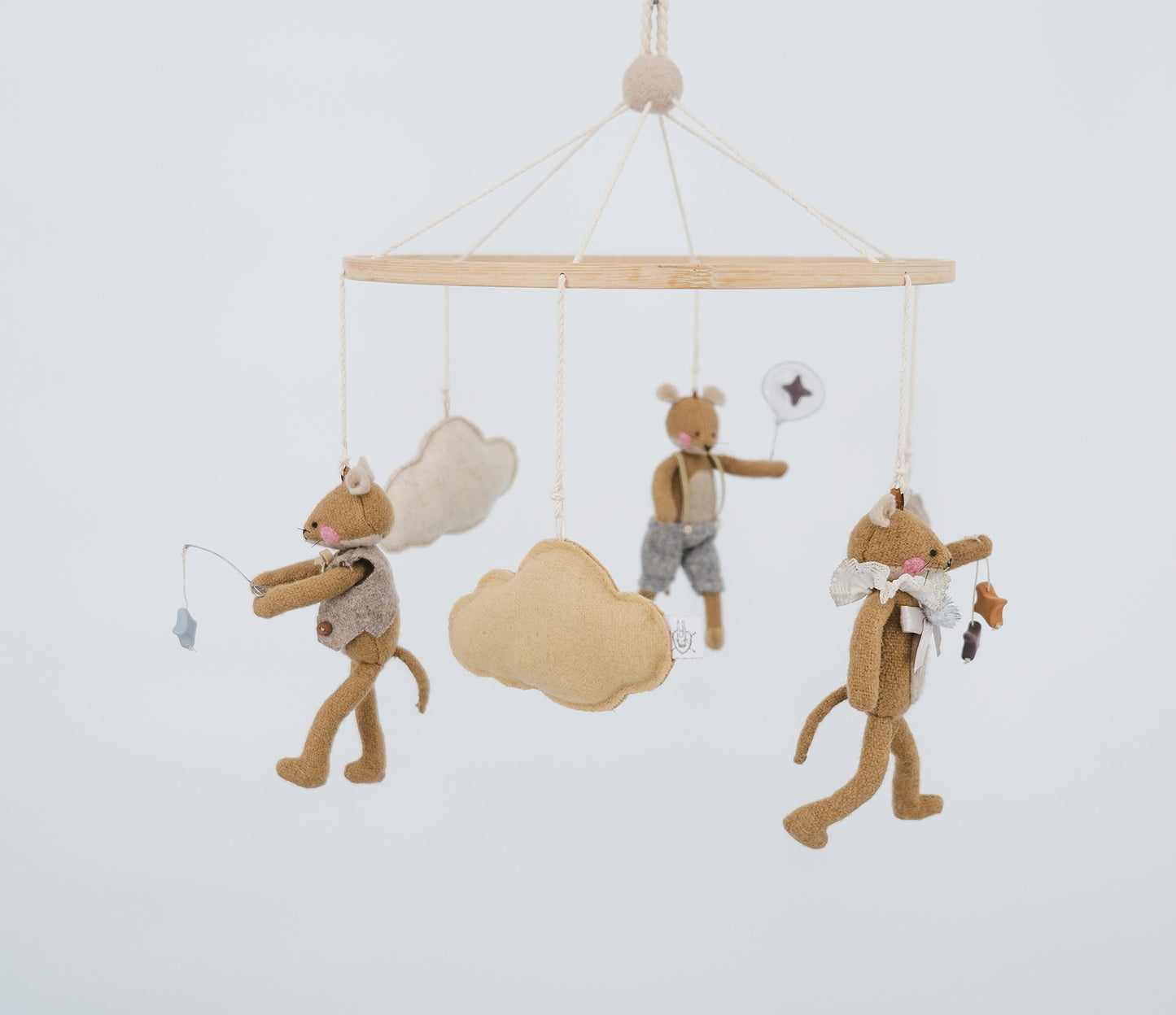Brown Mice Baby mobile